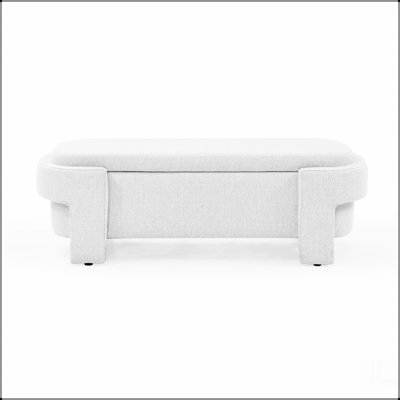 Banc rembourré avec grand espace de rangement pour le salon, le vestibule