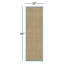 Tapis naturel / turquoise en bambou Chester-1992292951