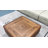 35.4” Single Walnut Square Coffee Table With Storage-428524579