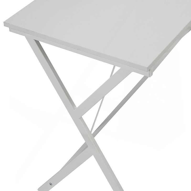 Bureau d'ordinateur en L, White