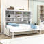 Lit escamotable avec canapé Murphy, tablettes de rangement intégrées et éclairage DEL-1054863518