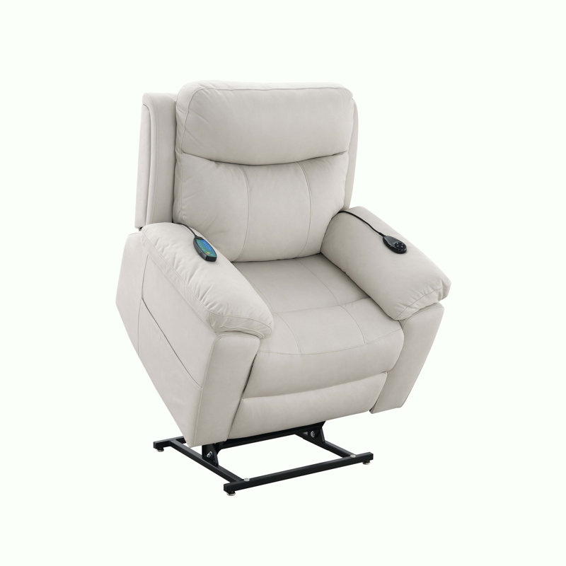 Microfiber Power Motion Recliner with Lift, Heating & Massage