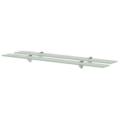 2 Piece Glass Floating Shelf