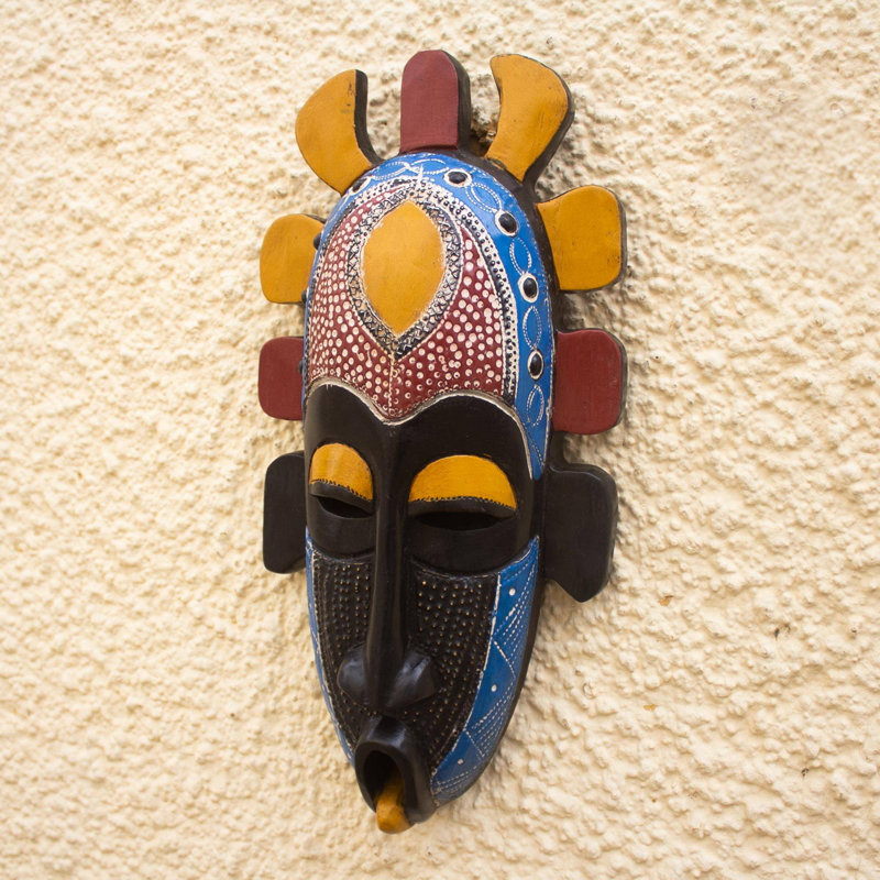 Handmade Boho Abstract Wall Decor on Solid Wood