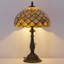 Lampe de table en verre teinté Tiffany