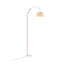 Vintage Style Floor Lamp with Bamboo Lampshade and Base
