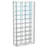 Kimika 2-Door Tempered Glass 18-Bottle Wine Tower Bar Cabinet Chrome and White