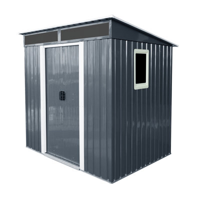 Remise de rangement en métal 6X5pi - ventilée avec fenêtre 6Ft X 5Ft