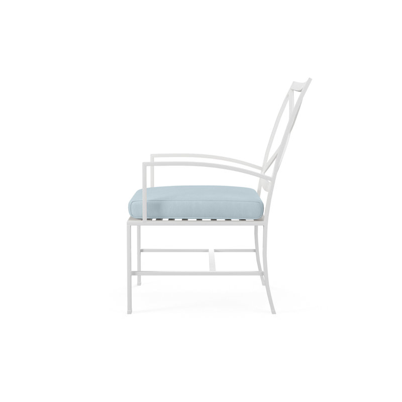 Bristol Outdoor Dining Armchair, Canvas Skyline Sunbrella®