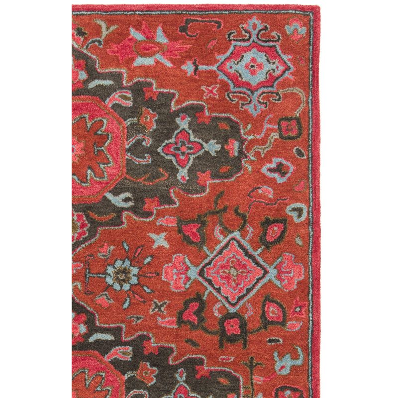 Carlsen Hand Tufted Wool Oriental Rug, Rectangle 5' x 8'