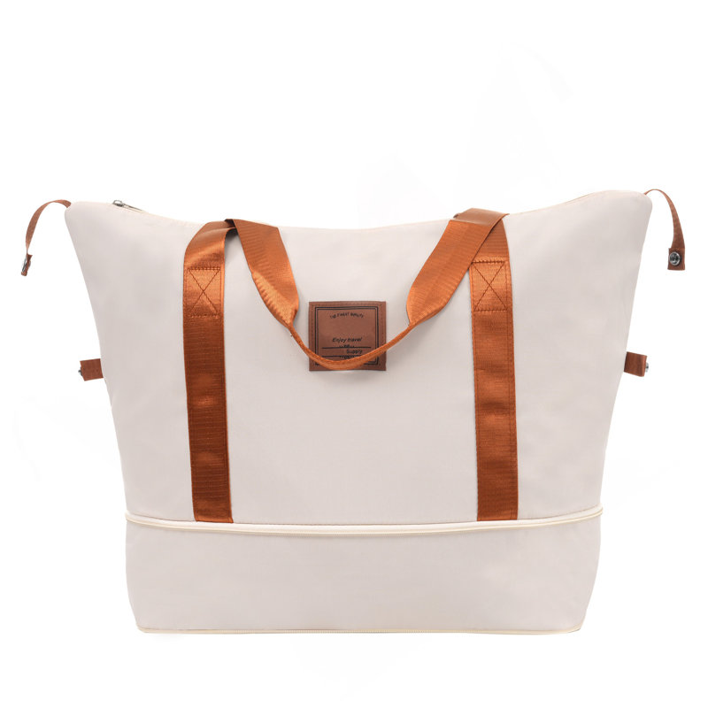 Valise à roulettes Hardshell avec sacs Valise à roulettes double avec verrou TSA, valise simple 28 po, blanc