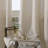 Draycott Polyester Linen Textured Light Filtering Semi-Sheer Grommet Curtain Pair-1073367487-1073367488