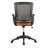 Mid-Back Mesh Task Office Chair with Height Adjustable Arms, Brown