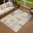 Machine Washable Indoor/Outdoor Jozwiak ACN2384 Floral Rug-1643369842