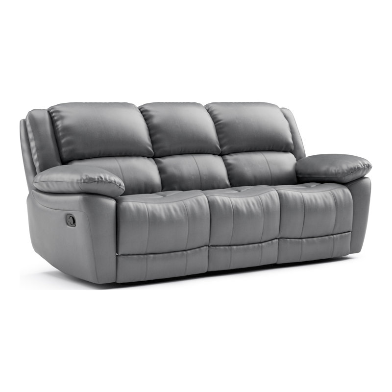 Allendale Sofa, Kaia Gray Leather Match
