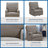 Emily Upholstered Reclining Rocking Chair-1581877391
