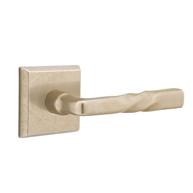 Levier de porte avec rosette Montrose, Bronze plat noir, Droite