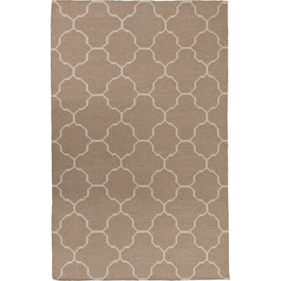 Duda Geometric Wool Hand Woven Area Rug