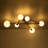6 - Light Sputnik Glass Globe Linear Semi Flush Mount -24253037