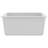 vidaXL Granite Kitchen Sink Single Basin White-119892950
