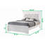 Ensemble de chambre à coucher standard 5 pièces Mayodan-70103499-70103497