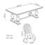 Ensemble de table de salle à manger rétro et élégant en bois massif-1577557066-1577557077