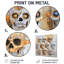 Calavera, jour des morts - impression murale en métal crâne moderne-767387415