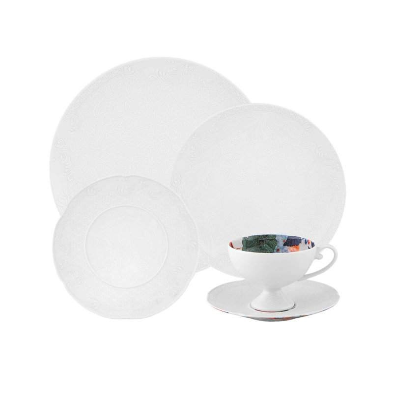 Museum 5 Piece Place Setting Set, Service for 1