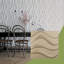 Panneau mural décoratif 3D EnduraWall Wave 19 5/8 "x H 19 5/8", brume champagne métallique universelle (couvre 2,67 pieds carrés)-123532621