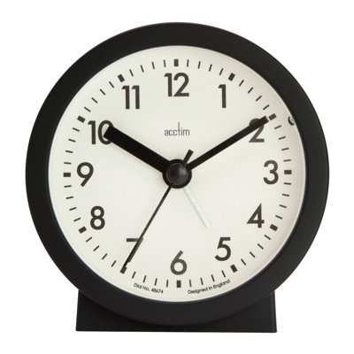 Acctim Gaby Small Analogue Contemporary Beside Alarm Clock