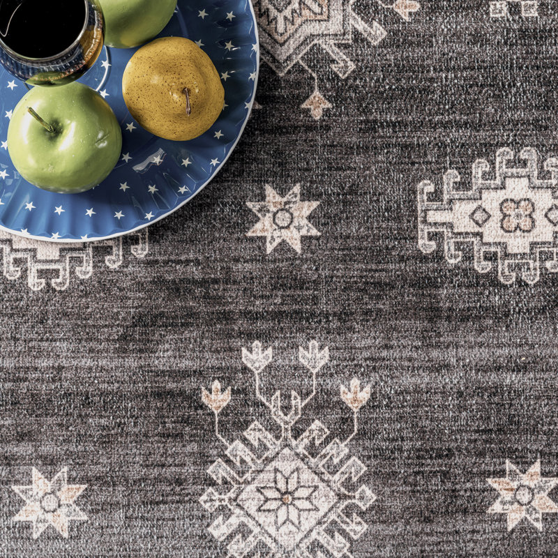 Tapis traditionnel lavable à la machine Mollie SpinClean, Tapis de couloir 2 pi 6 po x 8 pi