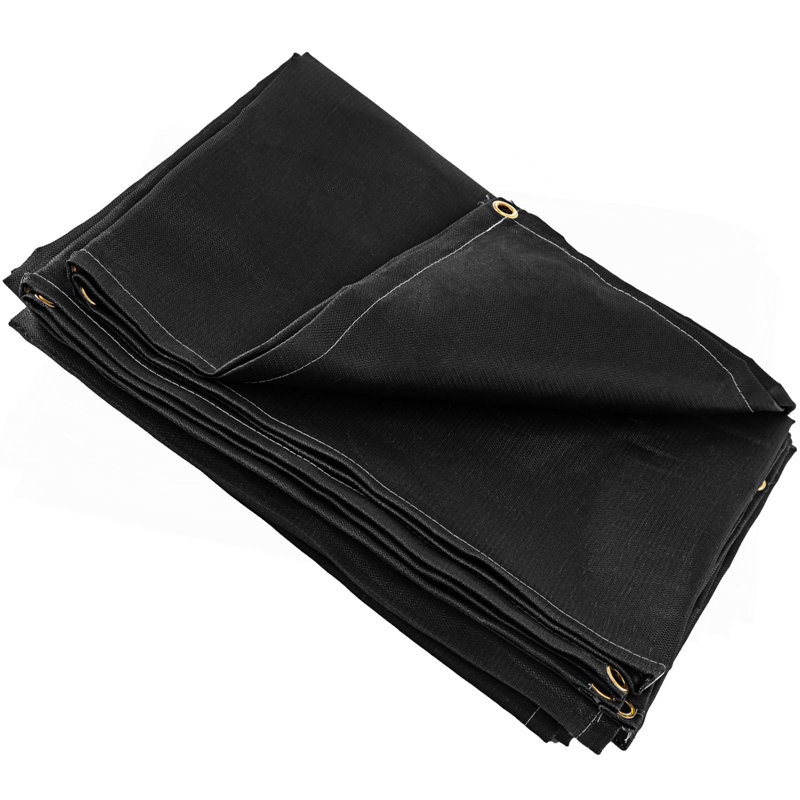 Couverture de soudage 10 x 10 pi en fibre de verre noire