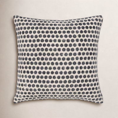 Zetta Polka Dots Cotton Throw Pillow