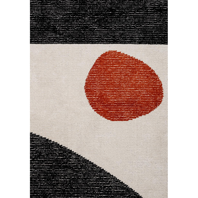 Abstract Modern Stones Area Rug, Rectangle 9' x 12'