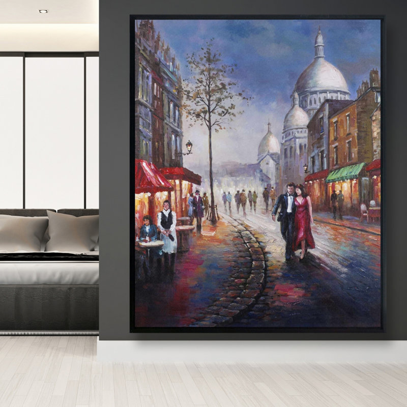 Dressed Up Couple Print On Canvas