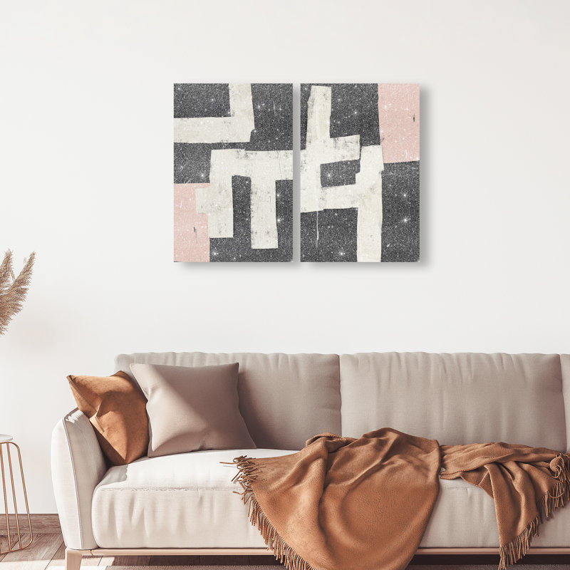 Placed Together Set Set by Oliver Gal, 24"H x 36"W, Gallery Wrapped