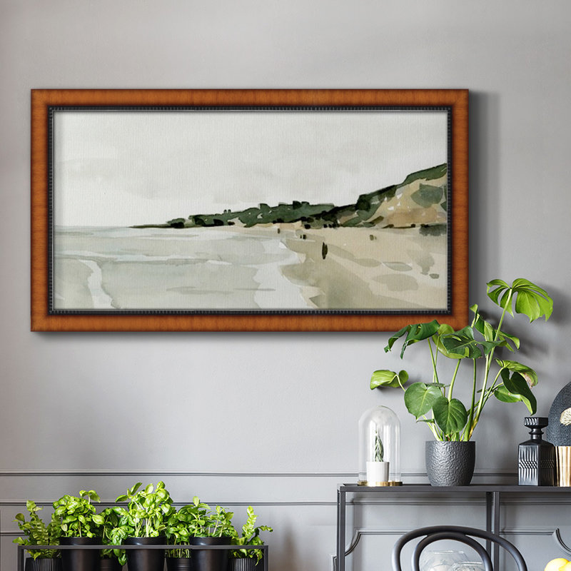Beachside Walk III - Reproduction de photo sur toile simple, H 29 po x l 53 po x P 2,5 po