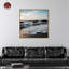 Art mural «Flowing Waves» par Notoriart, cadre flottant doré, 24 po x 24 po-312626635-306695559
