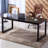 Computer Desk 63 Inch Large Office Desk Writing Study Table For Home Office Desk Workstation Wide Metal Sturdy Frame Thicker Steel Legs, Black
