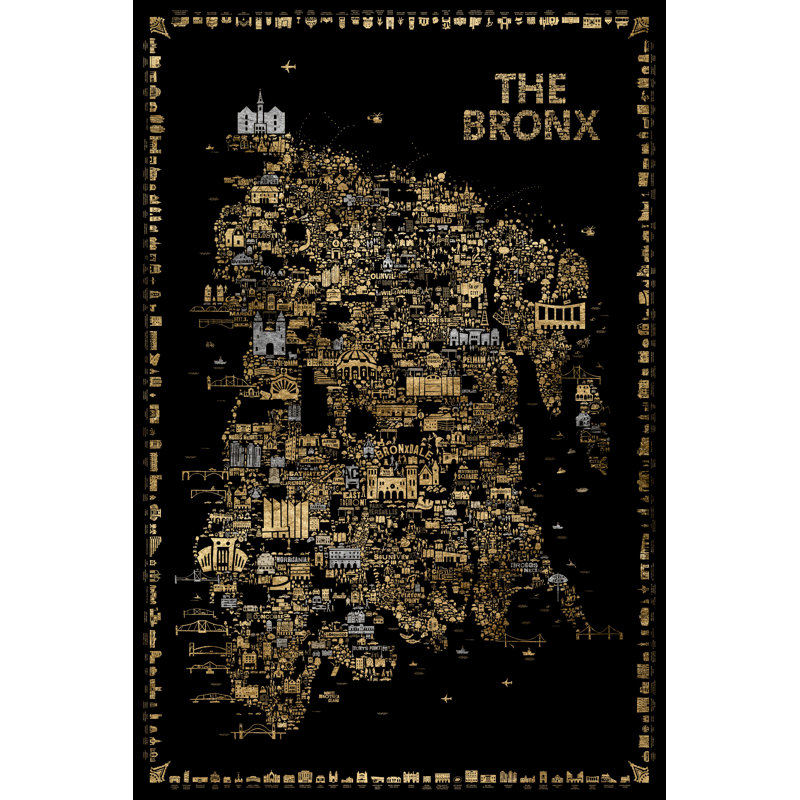 " Glam New York Collection-Bronx " by Rafael Esquer, 30" H x 20" W