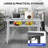 60"x24" Foldable Stainless Steel Prep Table. Commercial Workstation with Undershelf & Lockable Casters. 2-Tier Portable Heavy-Duty 920LBS Capacity for Kitchen. Workshop. Restaurant. Garage-125103157