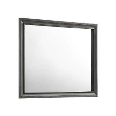 Smartt Wood Flat Wall Mirror