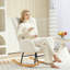 Mahalia Teddy Velvet Rocking Chair-1468673987