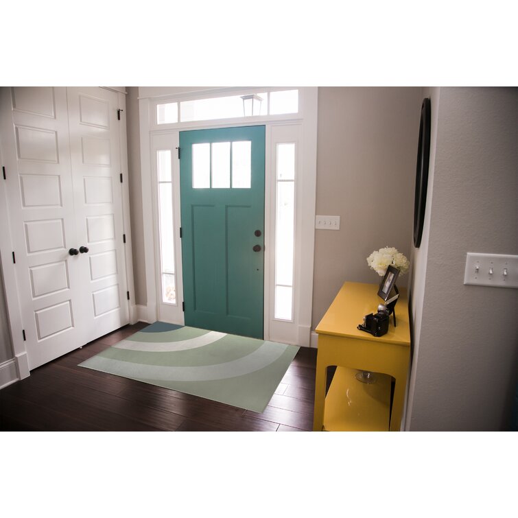 Quick Dry Non-Slip Indoor Door Mat Orren Ellis Color: Gray, Mat Size: 23.62 W x 35.43 L