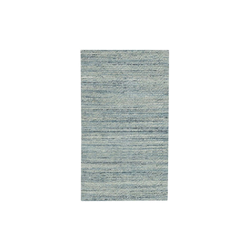 Tapis oriental rectangulaire en laine vert tissé à la main 2 pi 10 po x 5 pi 0 po - MOA10262050
