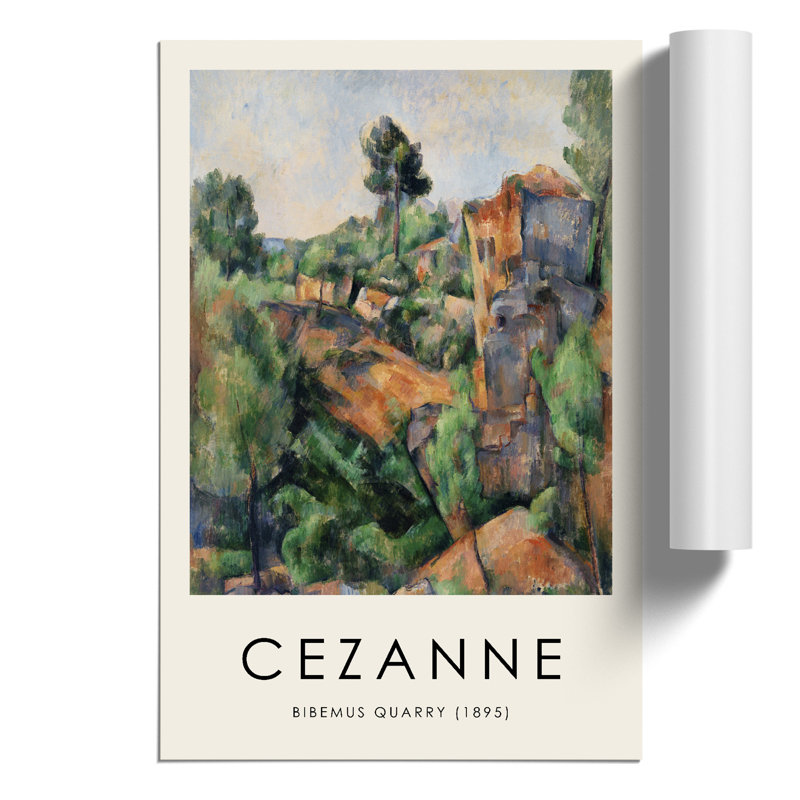 Bibemus Quarry Print by Paul Cezanne - Frameless Print, 42cm H x 30cm W x 0.1cm D