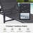 Outdoor Chaise Lounge Chair Set of 2,with 5-Position Adjustable Backrest-2023914306