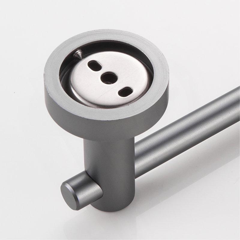 Porte-papier hygiénique en aluminium, Gris pistolet