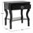 Elegant Desirat 24'' W Nightstand – Modern Curve Wooden Leg, Ring Pull & Functional Bedside Storage-547418185