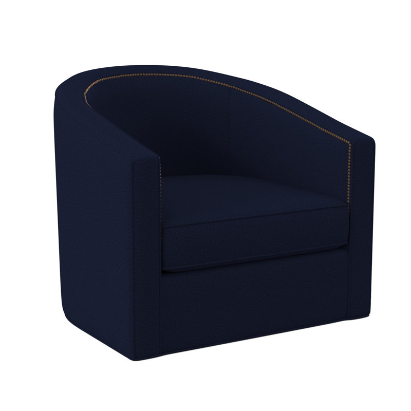Fauteuil demi-tonneau de 34 po Ambre, Laiton délavé petit, Uniforme Margaret